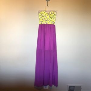 Purple Floral Maxi 200